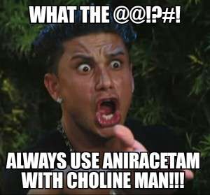 Always Use Aniracetam with Choline