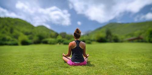 outdoor yoga practice