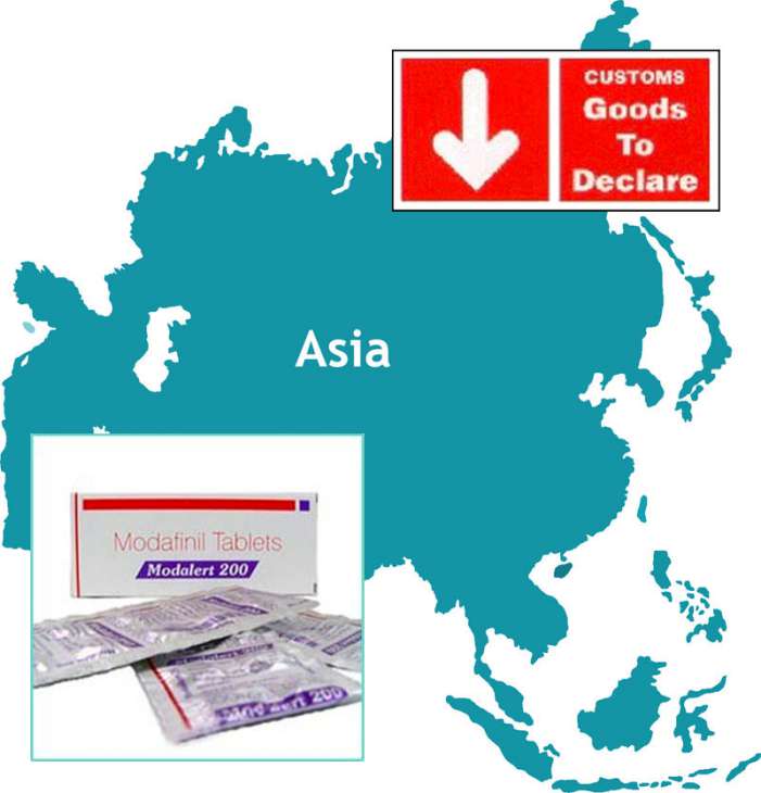 modafinil asia customs